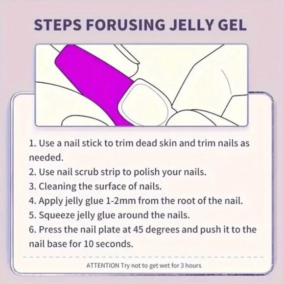 Pink and Silver Hand Made Nail Art Press On Set Short Length Size Small - Picture 4 of 4